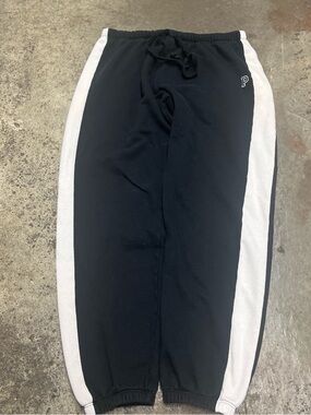 Victoria Secret Pink Joggers Women’s Medium Black Loose Comfy Streetwear Casual